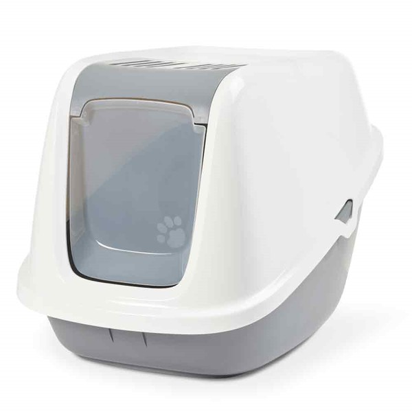 "Nobby Katzentoilette \"Nestor Giant\"Cool Grau 75,5 X 56 X 55,5 Cm Katze Cat Wc"-image