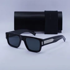 Saint Laurent SL659 001 Black/Black 55-19-145 Sunglasses New Authentic