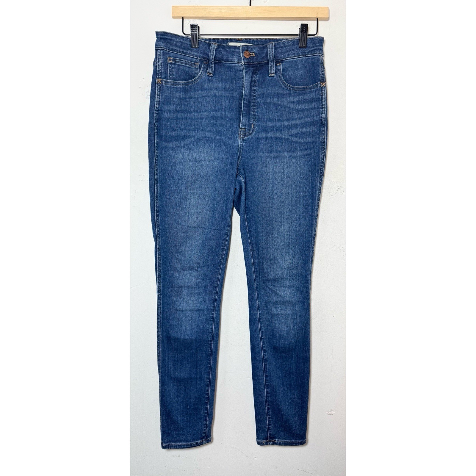 Madewell Curvy High Rise Skinny Jeans Womens 28 Medium Wash Stretch Denim