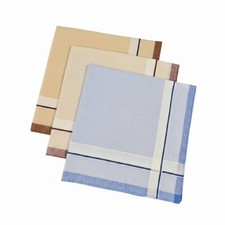 Herren Satin Taschentuch gestreift, hochdichter Stoff, Style
