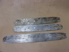 3 Vtg Antique Homelite Chainsaw Guide Bar Part 22" 18" Chain Saw Dura Tip Old Us