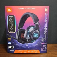 JBL Quantum 910 Wireless Gaming Headset Black Noise Canceling Bluetooth