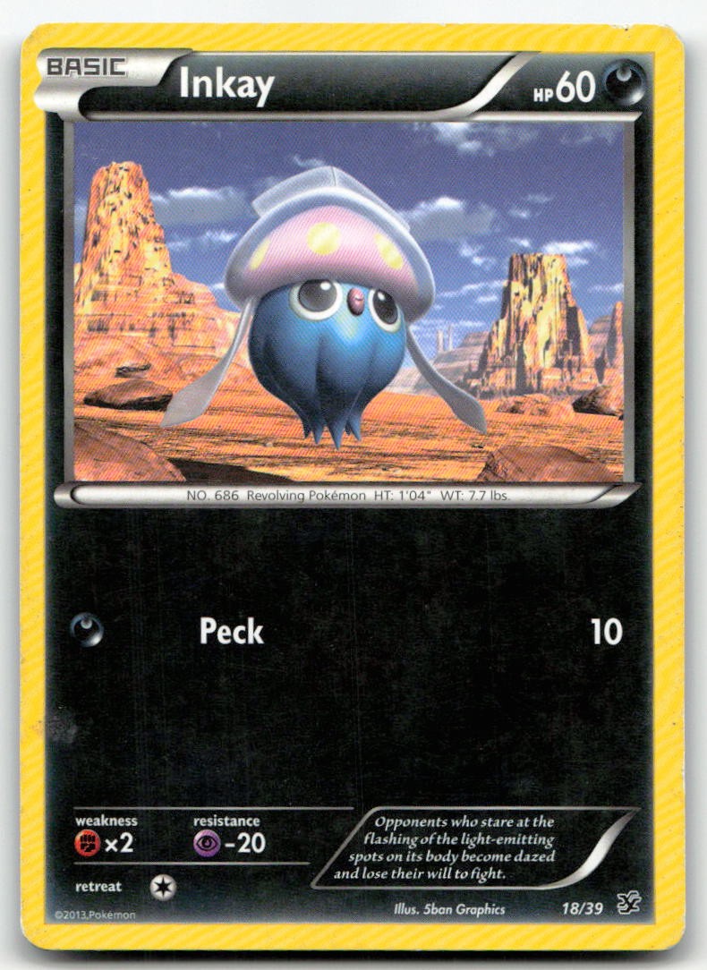 Inkay 18/39 Kalos Starter Set Pokemon Lightly Played