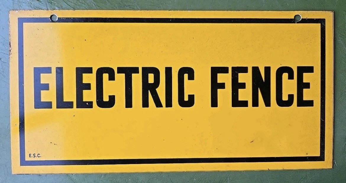 vintage fence sign products for sale | eBay