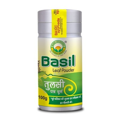 Basic Ayurveda Basilikum Blatt Pulver 100gm