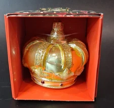 JOHN DERIAN for Target Gold CROWN Glass Ornament Christmas 2025 NEW  Boxed