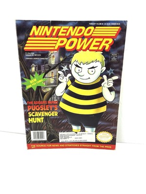 1993 Nintendo Power Vol 45 Pugsley's Scavenger Hunt Magazine w/ Poster