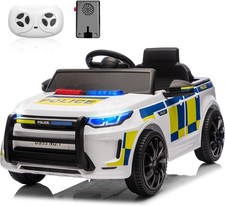 Electric Cars for Kids 12V Police Car Ride on Toy w/Remote Speaker Warning Light
