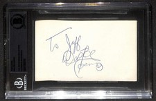 Walter Koenig Signed Star Trek Index Card Beckett Slabbed Autograph