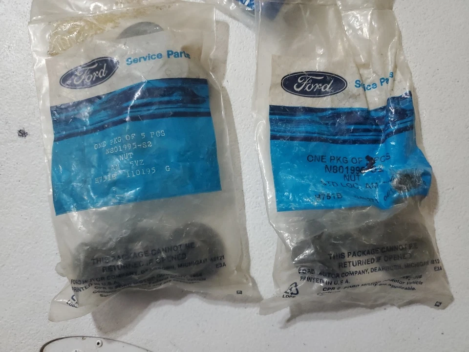 Ford Ranger 1995-01 Explorer 1983-2003 tuerca hexagonal lote de 9 piezas originales Ford OEM Foto 2 de 2