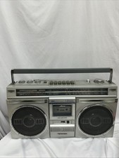 Vintage Sanyo Boombox FM/SW1/SW2/MW Radio Cassette Player Working M9935k