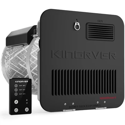 KINGRVER 6 GALLON RV TANK WATER HEATER, ANODE ROD, KRVGE-HS6 - BLACK