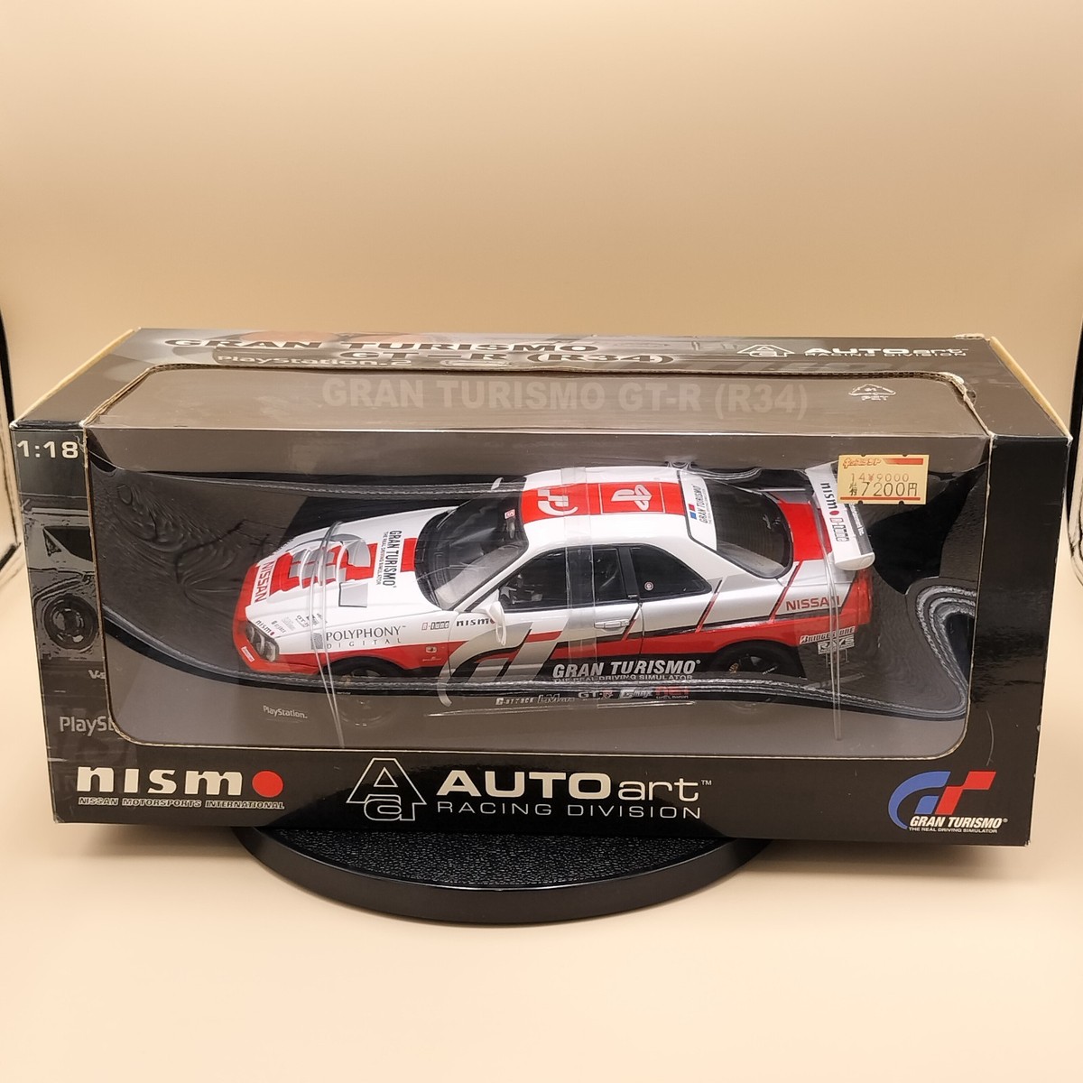 【未使用】AUTOart グランツーリスモ GT-Ｒ（Ｒ34）1/18 AUTOart 1/18 Nissan Skyline GT-R R34 Gran Turismo 2002