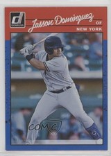 2023 Panini Donruss Retro 1990 Variation Holo Blue Jasson Dominguez #253 0s1o