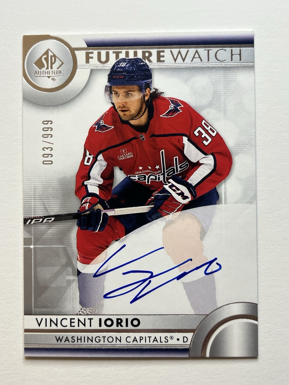2023-24 Upper Deck SP Authentic Vincent Iorio Future Watch Auto /999 #132