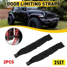 4pcs Left Car Right & Door Limit Bandage Strap Rope For Jeep Wrangler JK 2007-17