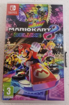 Mario Kart 8 Deluxe Nintendo Switch Spiel Cartridge mit Hülle