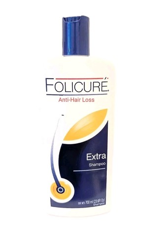 FOLICURE Shampoo " Extra " for FullerThicker Hair, 23.6 fl oz. 72% Less Falling! - Picture 1 of 2