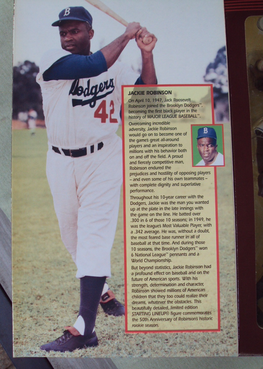 1997 Starting Lineup Cooperstown Collection Jackie Robinson