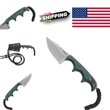 Fixed Blade Survival Knife 2.13 Inch Clip Point Edge Lightweight for Outdoor Use