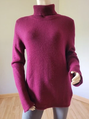 Pull cachemire 4 fils bordeaux PERFECT CASHMERE Taille 42 - Photo 1/4
