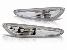 Seitenblinker Set in chrom klarglas für BMW 3er E60 E61 E46 Limo Touring + X3
