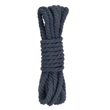 0.5 Inch 25 Feet Macrame Cord, Cotton Cord Rope String - Navy Blue