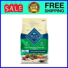 Blue Buffalo Life Protection Formula Adult Dry Dog Food Lamb Brown Rice, 15lbs