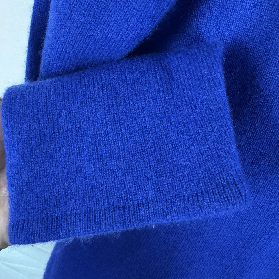 Suéter PECK & PECK tamanho XL 2 camadas colarinho de cashmere gola V vintage academia Preppy - Imagem 3 de 4