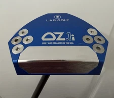 LAB Golf OZ.1i Blue Mallet Putter Upgraded Accra Shaft W/ LAB H/Cover MINT 34”