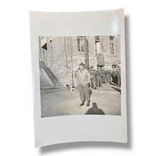 1940s WWII US Army Soldiers Group Photograph Barracks Military Snapshot