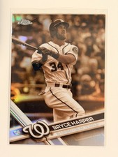 2017 Topps Chrome - Bryce Harper #48 Sepia Refractor