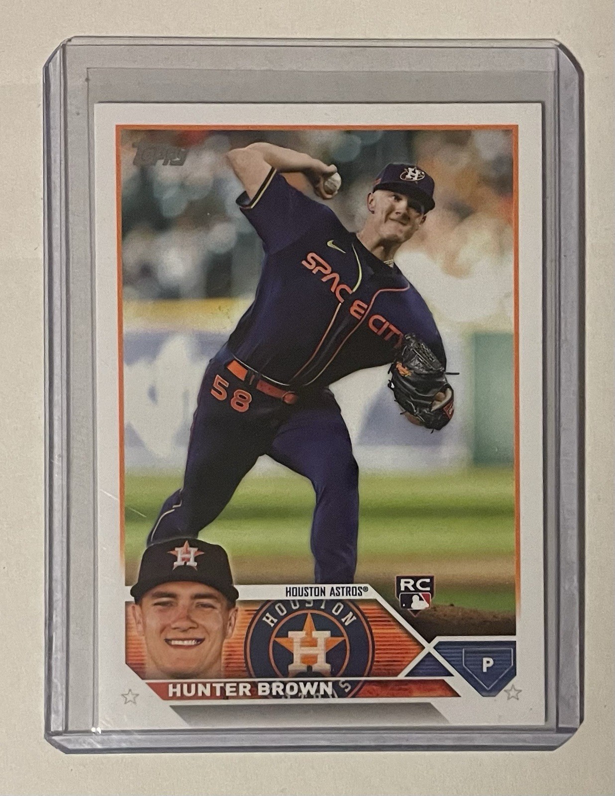 2023 Topps Series 1 Hunter Brown #111 Rookie Card (RC) Houston Astros
