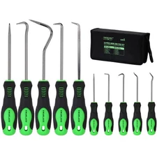 SWANLAKE 10PCS Pick and Hook Set Pick Tool Set for Car Auto Oil Seal/O-Ring S...