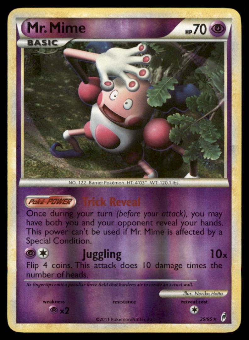 Mr. Mime 29/95 Call of Legends Pokemon Card Reverse Holo
