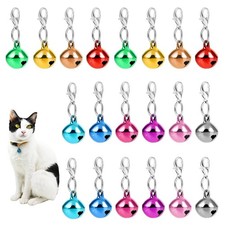 10PCS Pet Collar Bells with Clasps Loud Jingle Charms for Dogs Cats