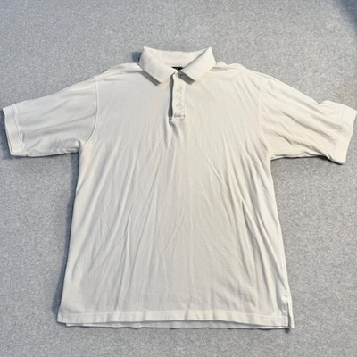 Vintage Gear For Sports Short Sleeve Polo Shirt White Men's Large 100% Cotton