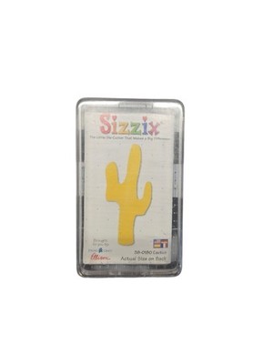 Sizzix Original Medium Yellow Die Cutter Cactus 38-0180 With Case