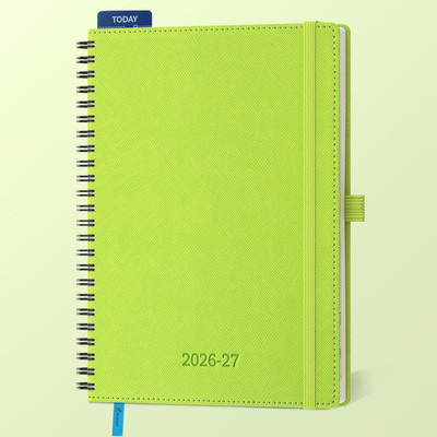 Kalender 2026 2027 Wochenplaner,A5(21,9x 16,2cm),18-Monate Buchkalender (Jul.202