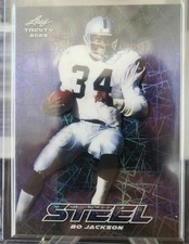 2023 Leaf Trinity Steel Lazer Blue Bo Jackson #S11 (59/99)