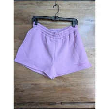 Comfrt Sweat Shorts Womens Large Purple Elastic Waist Drawstring Athletic Fit