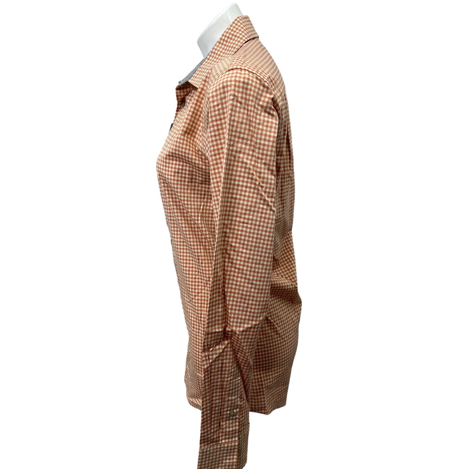 NWT Van Heusen Studio Men's Dress Shirt Slim Fit Long Sleeve Button Checked thumbnail 7