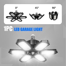 1200000LM LED Garage Light Super Bright Work Shop Ceiling Light Deformable Bulb