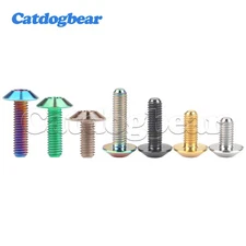 M6 M8 Titanium Bolt Umbrella Hexagon Allen Head Ti Screws 12 15 20 25 30 35mm