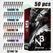 50pcs/box, 03 RL 05RL 07RL 09RL 11RL, All-in-one Tattoo Needles
