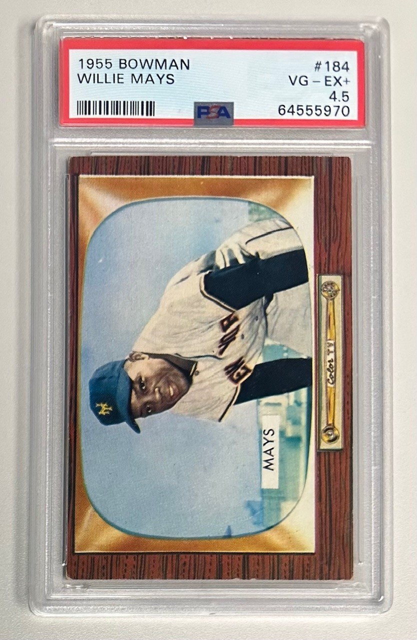 1955 Bowman Willie Mays #184 PSA 4.5 HOF New York Giantd