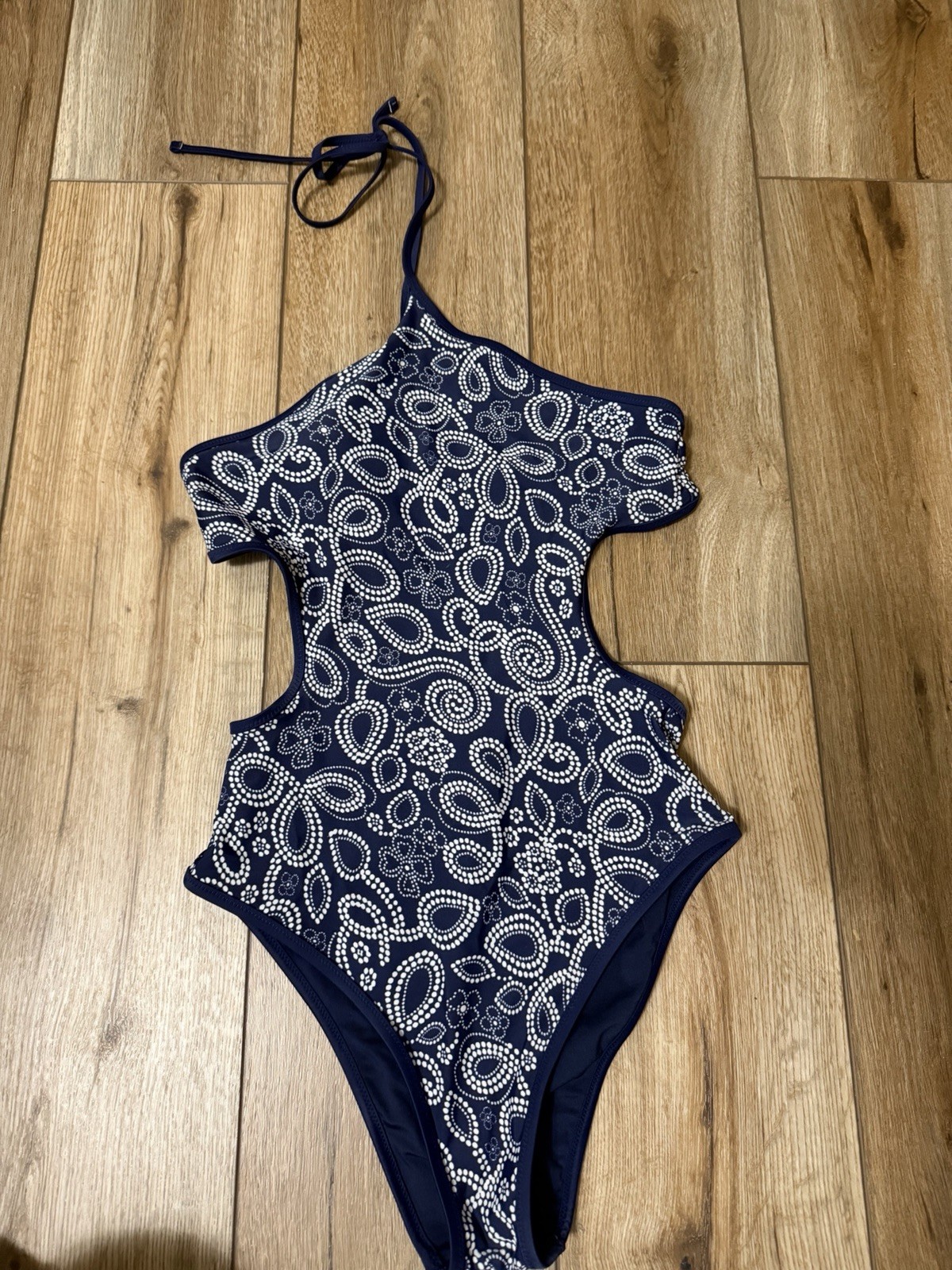 Aerie Swim One Piece Navy Blue Swimsuit - Size Small