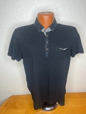 Mens Ted Baker London S/S Polo/Golf Shirt 4 - Medium M - Black - Pima Cotton