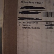 - NIB TCA37091607 OEM L.G. Compressor, Set assembly -