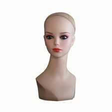 Hairpiece Display Mannequin Head with Bust Base Non-Slip for Window Displays